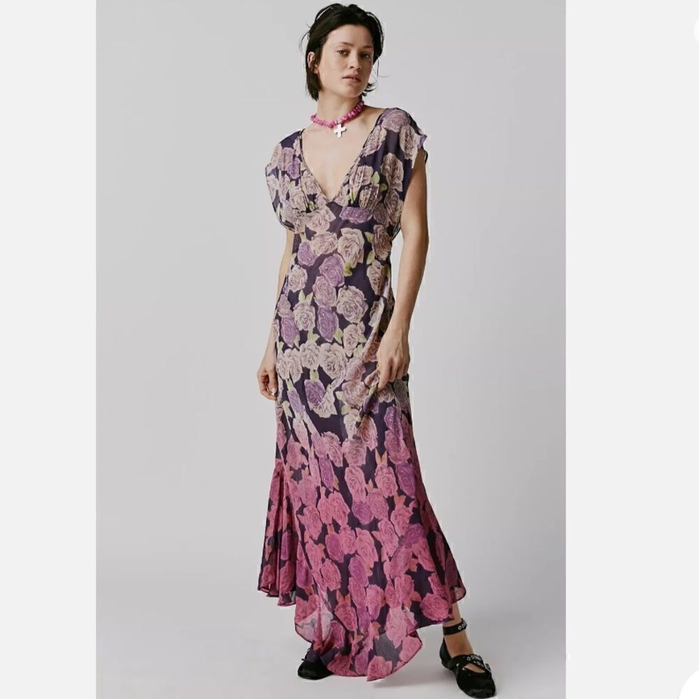 Free People Rose Garden Maxi Dress Size 2
